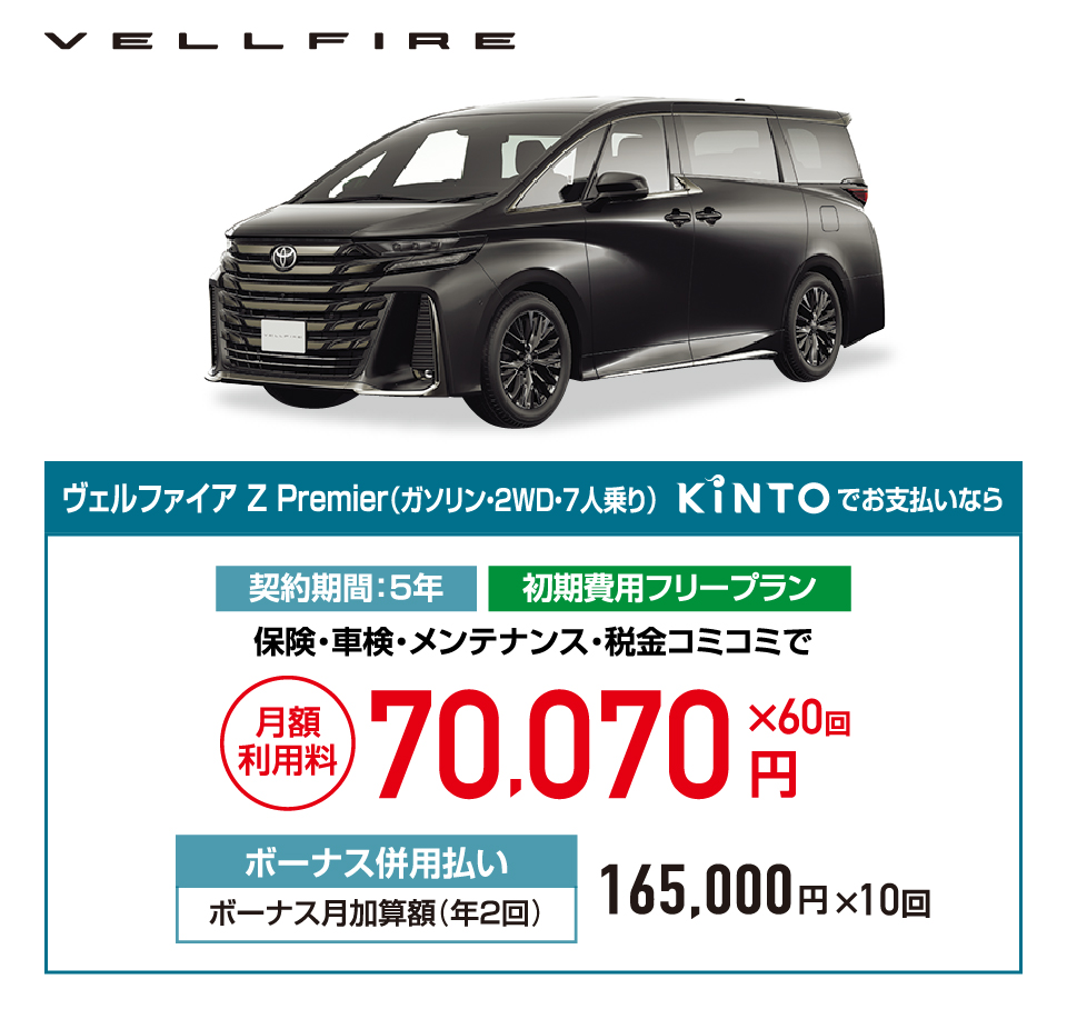 ヴェルファイア Z Premier（ガソリン・2WD・7人乗り）