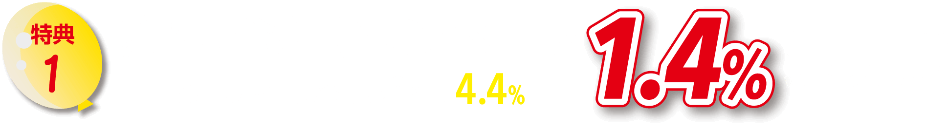 特典1残価設定型金利キャンペーン