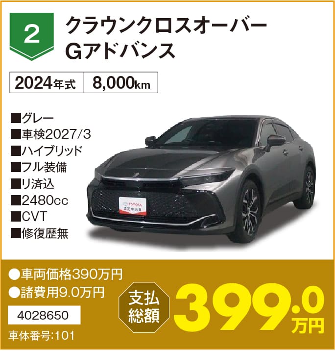クラウンクロスオーバーGアドバンス